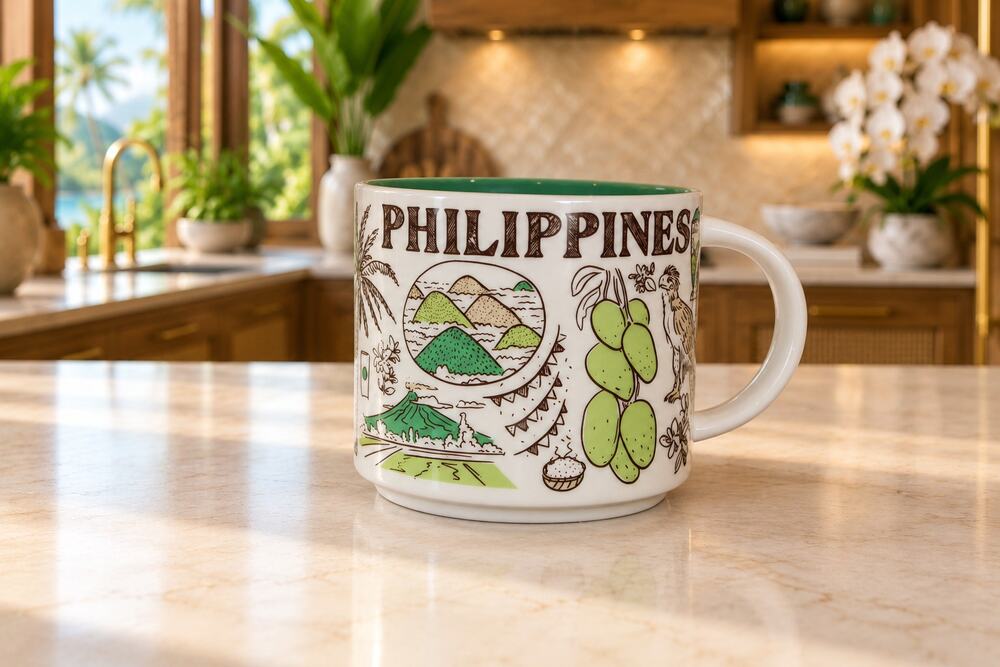 Starbucks Philippines Been There Series 14oz Ceramic Coffee Mug EUC